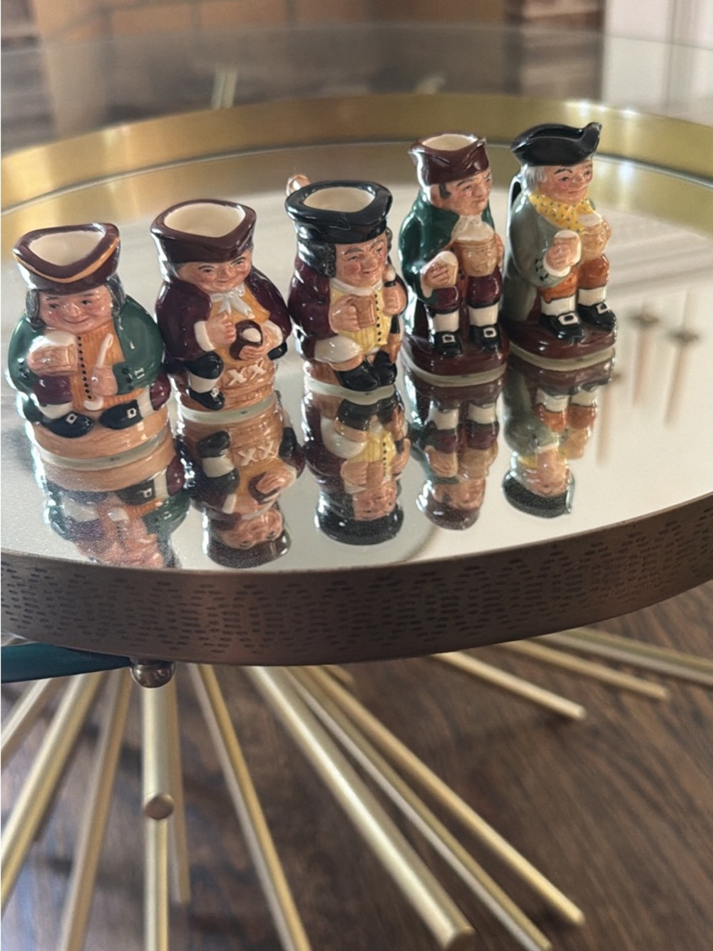 Vintage Royal Doulton mini Toby Jug Set - 5 Pieces